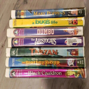 Classic Disney VHS tapes Bundle 7 Movies